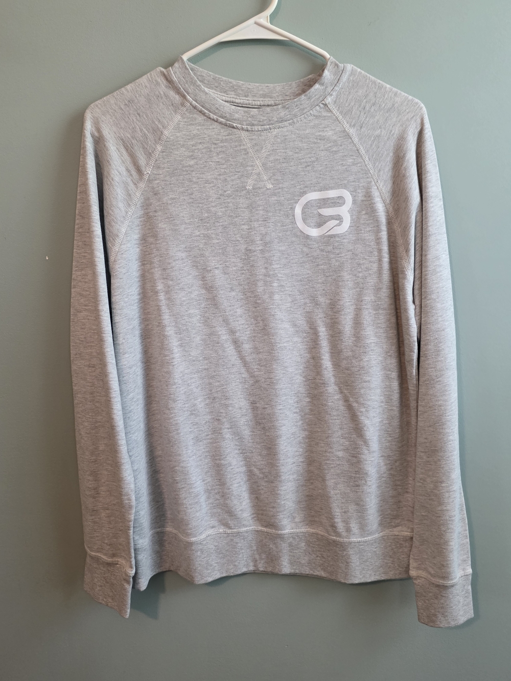 Cyclebar Light Gray Men’s Crewneck Sweatshirt with Logo